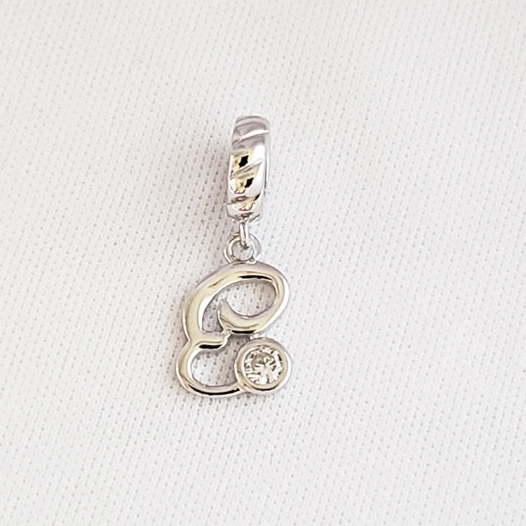 S925 Sterling Silver Letter Pendants