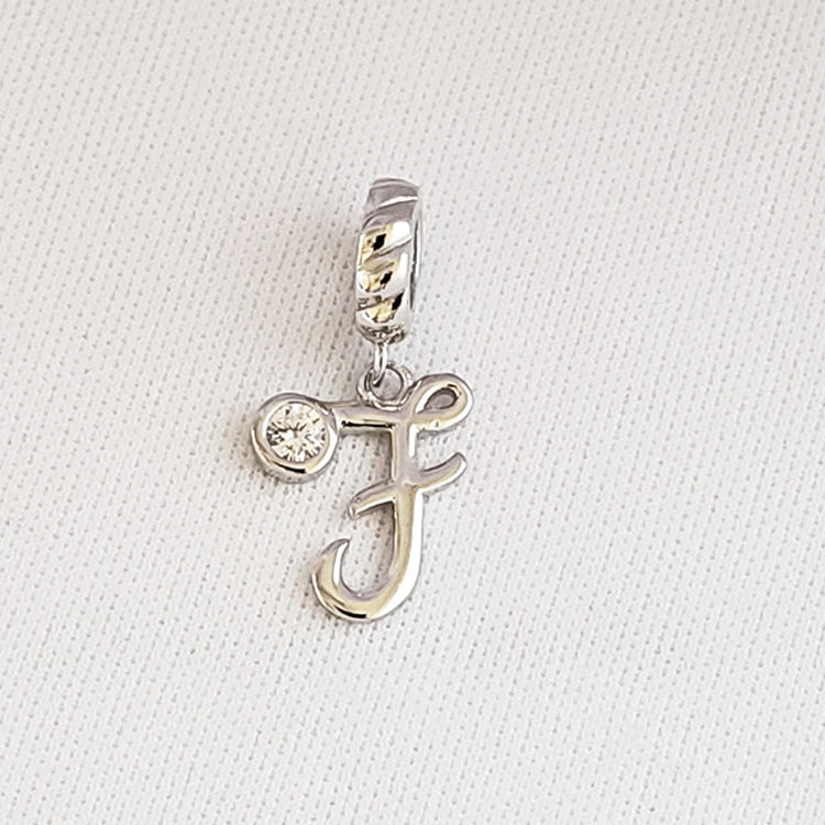 S925 Sterling Silver Letter Pendants