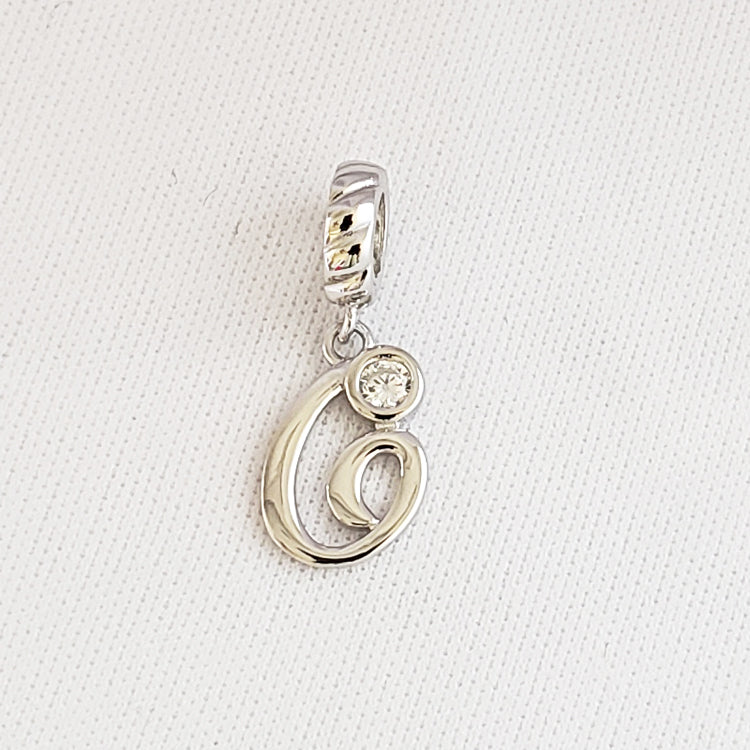 S925 Sterling Silver Letter Pendants
