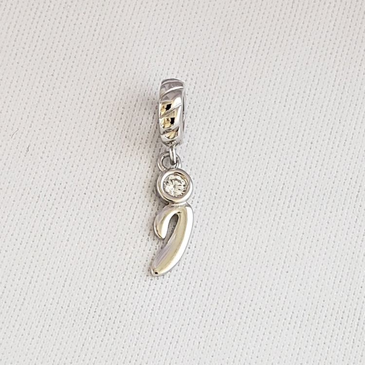 S925 Sterling Silver Letter Pendants