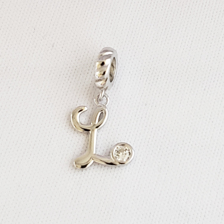 S925 Sterling Silver Letter Pendants