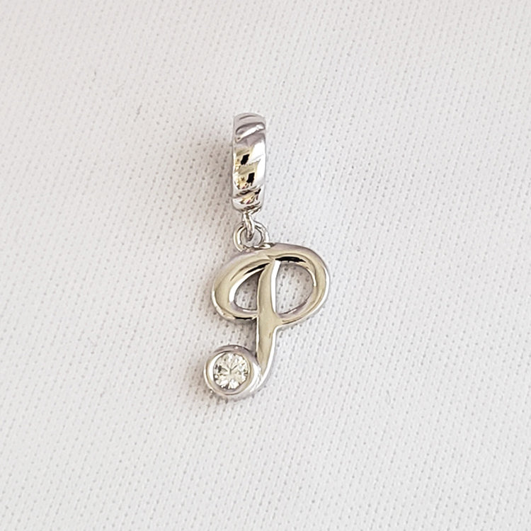 S925 Sterling Silver Letter Pendants