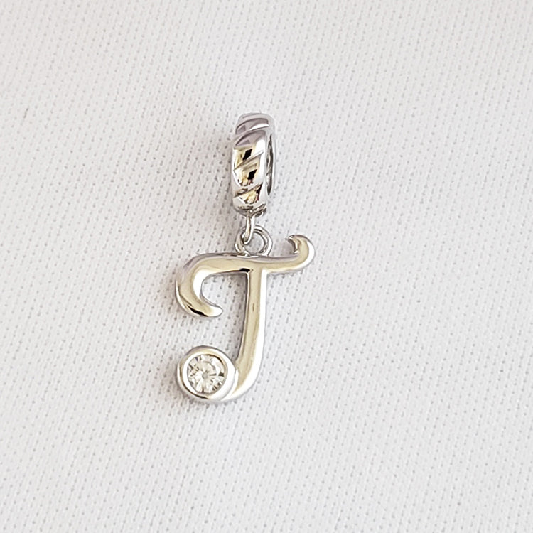 S925 Sterling Silver Letter Pendants
